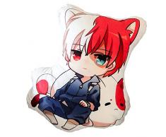 Haushele OFD Anime My Hero Academia Midori Izuku Bakugou Katsuki Todoroki Shoto Unregelmäßige Form Kissen niedlichen Charakter Rolle Plüsch Kissen Kissen( Todoroki Shoto)