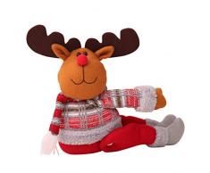 L_shop Weihnachten Vorhang Raffhalter Santa Schneemann Elch Vorhang Schnalle Cartoon Puppe Weihnachten Vorhang Dekor, Elch