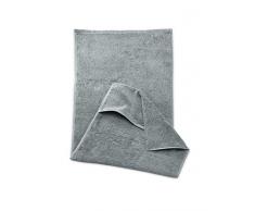 myHomery Sporthandtuch - Fitnesshandtuch mit Lasche für Trainingsgeräte, Anthrazit, 40x100cm + 16 cm