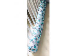 Rollkissen türkis, grau, weiß