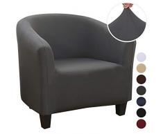 NIBESSER Sesselschoner Sesselüberwurf Sesselhusse Sesselbezug Jacquard Elastisch Stretch Husse für Cafe Stuhl Sessel