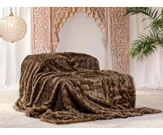 Felldecke, Webpelzdecke Biber 240x260