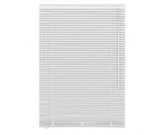 Easy-Shadow Holzjalousie Holz-Jalousie Bambus Jalousette Echtholz Rollo Jalousette 80 x 100 cm / 80x100 cm in Farbe weiß - Bedienseite links // Maßanfertigung