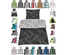 Microfaser Bettwäsche Set 2 Größen viele schöne Designs, 135x200 cm Kissenbezug 80x80 cm Joris Wende