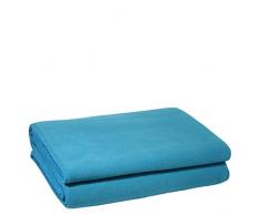Soft-Fleece-Decke – Polarfleece-Decke mit Häkelstich – flauschige Kuscheldecke – 160x200 cm – 760 curacao – von ’zoeppritz since 1828’