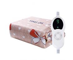 RADSGFTJGYH Heizdecke Doppelsteuerung - mit Überhitzungsschutzsystem - automatische Schließung nach Hause Verdickung Isolationsmatratze 180 * 150cm, pink