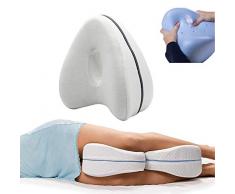 a ray of sunshine Kniekissen Knie-Kissen Für Seitenschläfer,Orthopädisches Beinkissen,Leg Pillow,Memory Schaum Seitenschläferkissen,Orthopädisches Kissen,Bein, Knie, Rücken Und Schwangerschaft Weiß