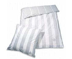 1. FC Köln Bettwäsche grau/weiß gestreift 135x200cm