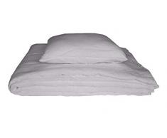 Bettwäsche Set Leinen Natur Weiß 100% Öko Leinen 135x200/80x80cm