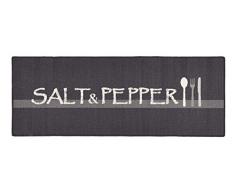 Hanse Home Küchenläufer Salt & Pepper Grau Creme, 67x180 cm