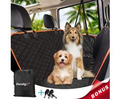 Docatgo wasserdichte Hunde Autoschondecke mit Seitenschutz & Reißverschlüsse,6 Lagen 100% wasserdicht,Universalgröße 147x137 cm, Kratzfest, für Auto/Van/SUV