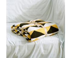 Cosy-L Kuschelweiche Uni Decke Sofaüberwurf Tagesdecke Sofaüberwurf Tagesdecke Imitation Kaschmir Supersoft Kuscheldecke, CS055, by, Yellow, 150 * 200cm