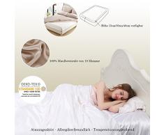 Bettwäsche Spannbettlaken Spannbetttuch 100% Seiden 19 Momme Lilysilk - Silbergrau 200x220+30cm