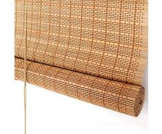 Bambusrollo Außen Rollos Jalousien Mit Fitting, Außen Roll Up Shade Für Veranda Tür Pergola Carport Deck, 85cm / 105cm / 125cm / 145cm Breite (Size : 85×100cm)