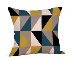 DOGZI Kissen Bettwäsche Weihnachten Sofa Dekokissen Kissen Weihnachten - Geometrische Printed Cotton Leinen Dekokissen Cases Sofa Kissenbezug Home Decor