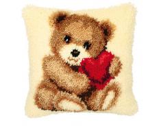 Vervaco Knüpfkissen mit Knüpfhaken, Multi Colored