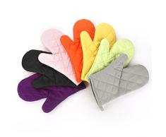 dragonaur Küche Kochen Baumwolle hitzebeständig resistent Displayschutzfolie Topf Handschuh Ofen Mitt, rose, M