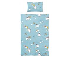 badtex24 2/4 TLG. Kinder Baby Bettbezug Bettwäsche Bettgarnitur Mikrofaser 100 x 135 cm Ei-Ho 100cm x 135cm 2 TLG