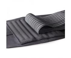 LP Support 919-KM Rückenbandage mit Stabiliesierungsstäben - Entlastung & Stabilisierung des Lendenwirbels - verstellbare Rückenstütze für Arbeit & Sport - Rückengurt mit Klettverschluss für Frauen & Männer, Größe:XXL, Farbe:schwarz