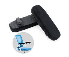 Fitam Armlehnen polster für Bürostuhl Rollstuhl, Armlehnen Pads Kissen für Ellbogen und Unterarmen Druckentlastung, 2 Stück