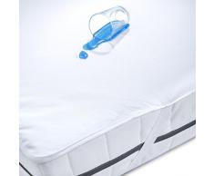 aqua-textil Protection Matratzenschoner 90 x 200 cm Baumwolle Matratzenauflage wasserdicht Molton Unterbett Bettauflage