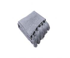 Zoohuoguo Grob Gestrickte Decke, 100% Hochwertige Baumwoll-Strickdecke. Geeignet Für Autosofas Und Betten