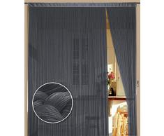 Kaikoon Fadenvorhang 150 cm x 300 cm (BxH) grau
