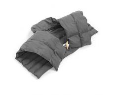 Amilian Nackenhörnchen mit Rückenteil und Stehkragen für Nacken Rücken Kirschkernkissen Wärmekissen Nackenwärmer Nackenkissen Körnerkissen Wärmekompresse Anthrazit