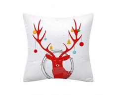 Büro Weihnachten Sofakissen Schlafkissen Begrüßung Der GäSte KissenbezüGe Sofa Throw Kissenbezug Home Decor,Xmas Red Festival Kissen 45 * 45Cm Heiligabend Kissen Dekoration