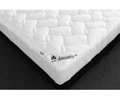 Irisette Lavetta Wasserbettauflage MITTIG TEILBAR Spannauflage Spannbettauflage Wasserbettbezug auch Übergrössen, 180 x 210 cm