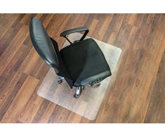 Floortex FC12197519ER Cleartex ultimat Bodenschutzmatte aus Polycarbonat für harte Böden und Teppichfliesen, rechteckig, 119 x 75 cm, transparent