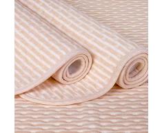 LIGHTOP Atmungsaktiv Inkontinenzauflage Bettunterlage 4 Lagen Wasserdicht 100% Baumwolle für Baby Kinder Erwachsene Dry Night Matratzenauflage Waschbar