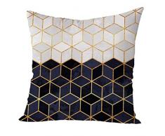 Nunbee Kissenbezug Super weicher Samt Nordische Marmorserie bettwäsche Platz Dekorative Akzente Setzen Fall Sofa zierKissenbezug Super weicher Samt, Schwarz und weiß 45 * 45cm