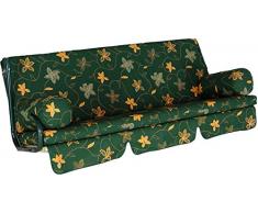 Angerer 2022/108 Trend Schaukelauflage Korfu, Grün, 3-Sitzer