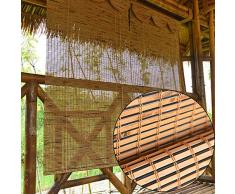 Outdoor Bambusrollo, Lichtfilter Rollläden, Natur/lichtdurchlässig/Blackout/Dekoration, für Garten/Veranda/Pool, Fensterläden