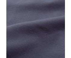 URBANARA Flanell-Bettwäsche “Montrose“ – 100% reine Baumwolle, Grau – 2-teiliges Bettwäsche-Set – 1 Bettbezug 135x200 cm + 1 Kissenbezug 80x40 cm, Flanellbettwäsche, Biber-Bettwäsche, Baumwollbettwäsche