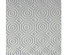 DecoHomeTextil Tischpolster RUND OVAL Größe & Farbe wählbar Weiss 100 cm Rund Tischschoner Tischschutz Molton Auflage Schoner Unterlage