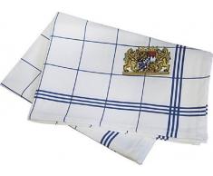 GESCHIRRTUCH mit hochwertiger Einstickung BAYERN LÖWE WAPPEN EMBLEM NEU Gr. ca. 70cm x 50cm (31411) Bayern Trockentuch Abtrockentuch Handtuch