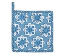 Clayre & Eef MXP45BL Mixed Patterns 1 Topflappen Blau ca. 20 x 20 cm
