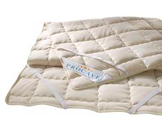 PROCAVE NATUR Schurwolle Matratzenschoner 60x120 cm mit 4 Eckgummis | Naturhaar | Wolle | Unterbett | Matratzenauflage | Schonbezug