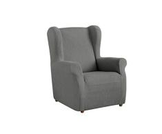 Textil-home Stretchhusse für Ohrensessel TEIDE, 1 Sitzer - 70 a 100Cm. Farbe Grey