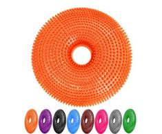 #DoYourFitness Ballsitzkissen mit Loch »Donut« inkl. Pumpe (ca. 140kg Maximalgewicht) /Luftkissen/Balance-Kissen für Fitness-, Reha-, Koordinations-, und Rückentraining/ 33 cm/karottenorange