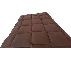 3 SUiSSES Bettdecke Decke Sommerdecke Couette Mikrofaser • Übergröße • Große Größen Wendre (Chocolate, 200x200cm, 350g)