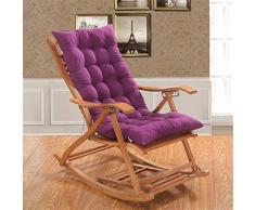 Ommda Hochlehner Sitzauflagen für Gartenmöbel Hochlehner Polsterauflage Hochlehner Auflagen 8cm Lila 120x50x8cm