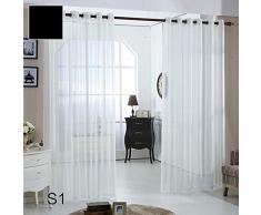 Vorhänge Gestreifter Vorhang Gaze, Wohnzimmer, Schlafzimmer, Balkon, Windows, Jacquard, Garten Streifen, Fenster - Bildschirme,A,200 x 270 cm (W x H) x 2