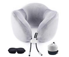 PHYLES Reisekissen, Nackenkissen Flugzeug mit Stützenender Funktion, Memory Foam Nackenhörnchen, U-förmiges Nackenkissen Ergonomisches ist für Reisen, Zuhause und Büro usw