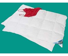 Sluka XL Daunenbettdecke 155x220 Steppbett Oberbett Übergröße 90% Daunen