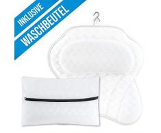 COMFORTIFY® Badewannenkissen inkl. Waschbeutel I Atmungsaktiv - Unterstützt Kopf, Schulter und Nacken I Wannenkissen der Extraklasse