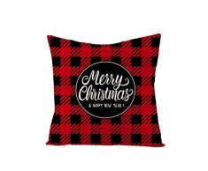 MIEMIE Kissenbezug Weihnachten Hülle 45 X cm Mit Weihnachtlichen Motiven Deko Sofa Bett Auto Home Decor Festival Kissenhülle Aus Leinen
