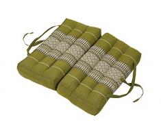 Foldable Meditation Cushion filling 100% Kapok (Bamboogreen) by Handelsturm Thaikissen